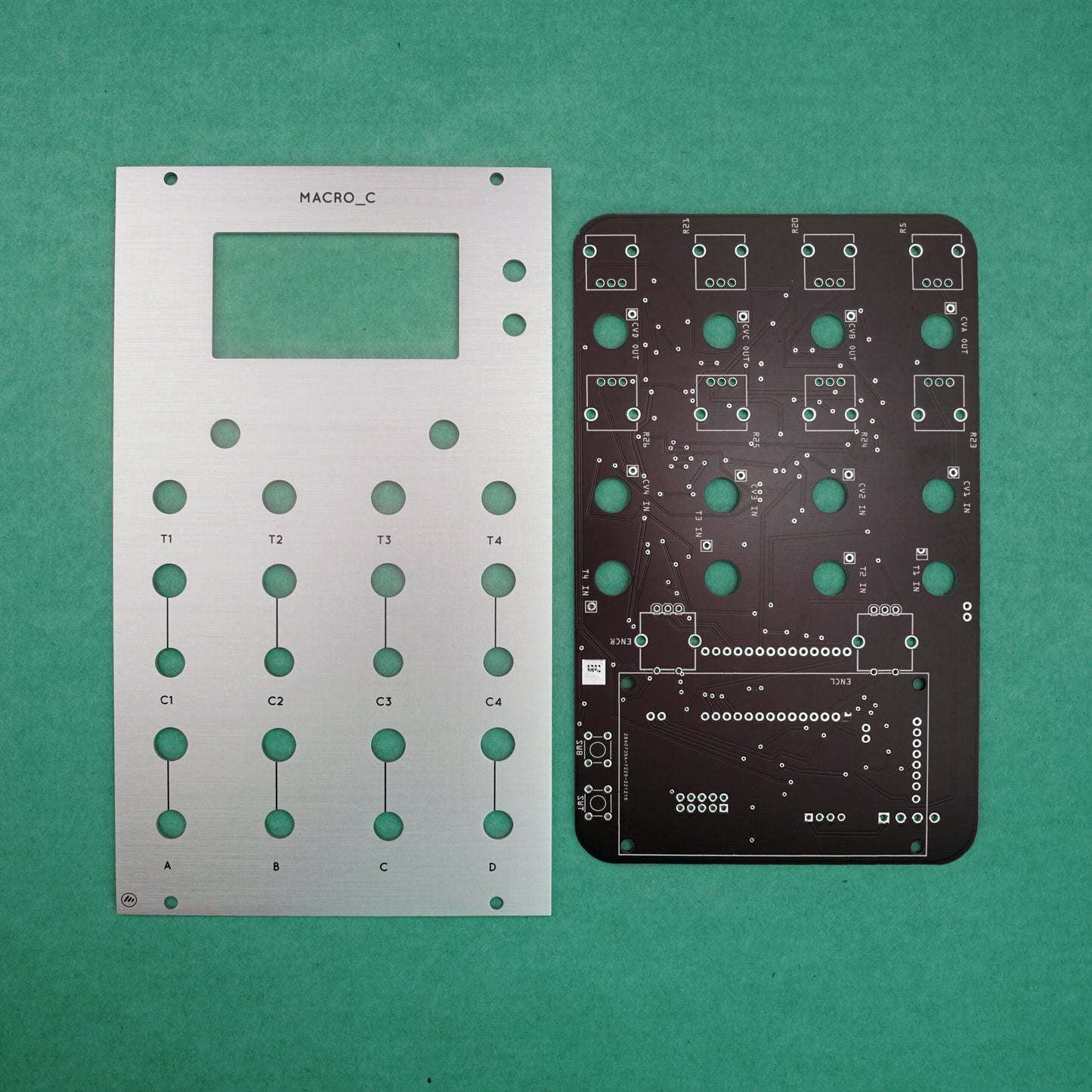 Macro_C (Ornament & Crime with bigger screen) - pcb & panel