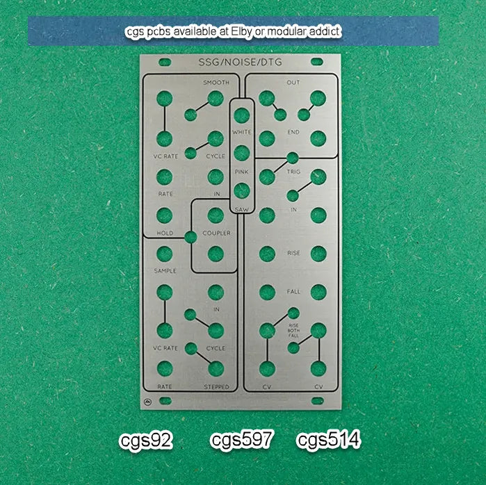 SSG/Noise/DTG – brushed aluminium panel only