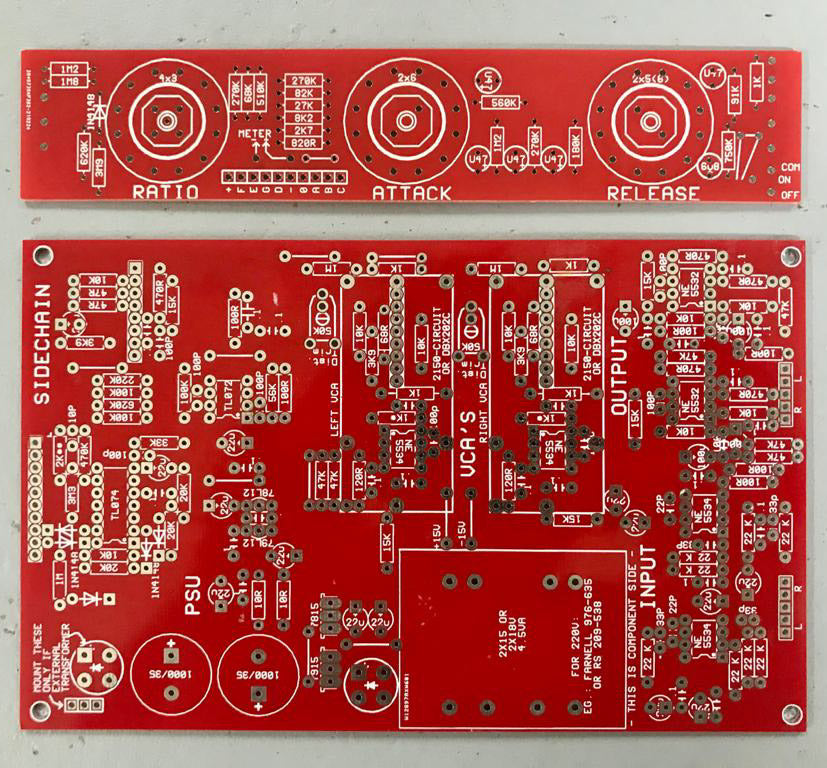 SSL COMPRESSOR CLONE pcb/panel