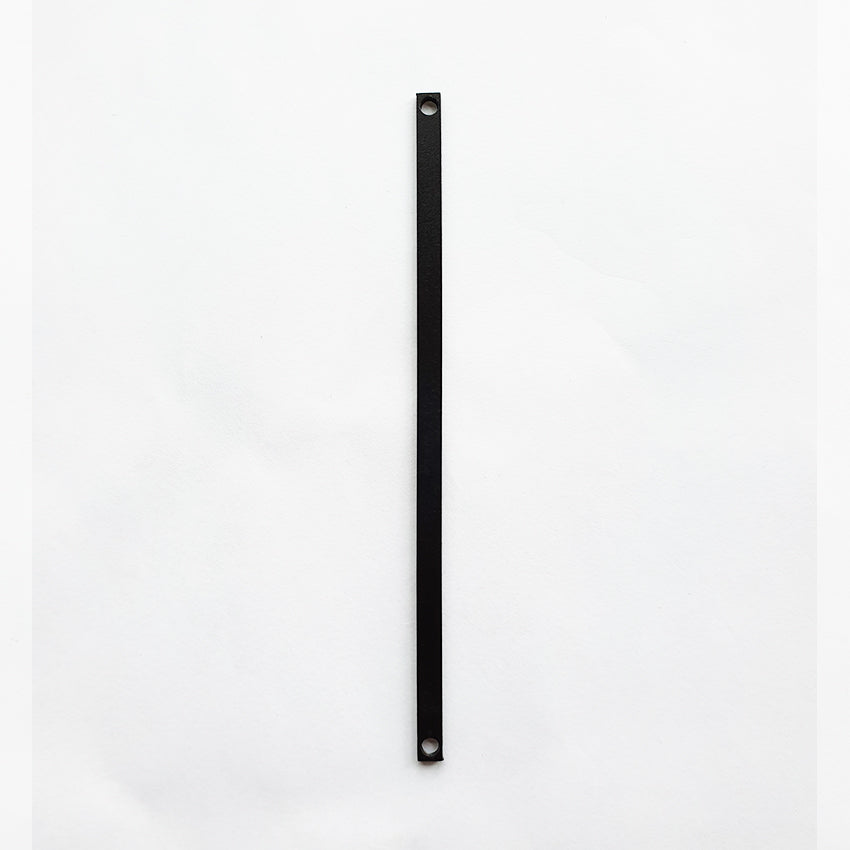 1hp blank aluminium panel silver/black