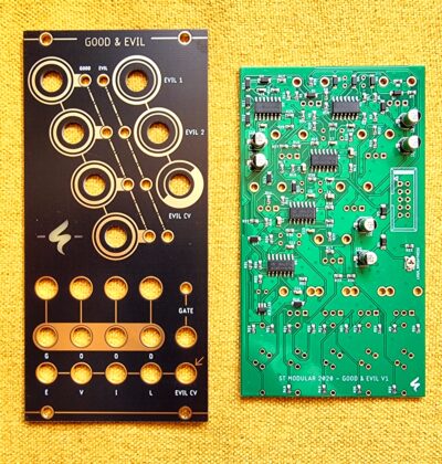 GOOD & EVIL  / chained lfo and random voltage generator / 12 HP
