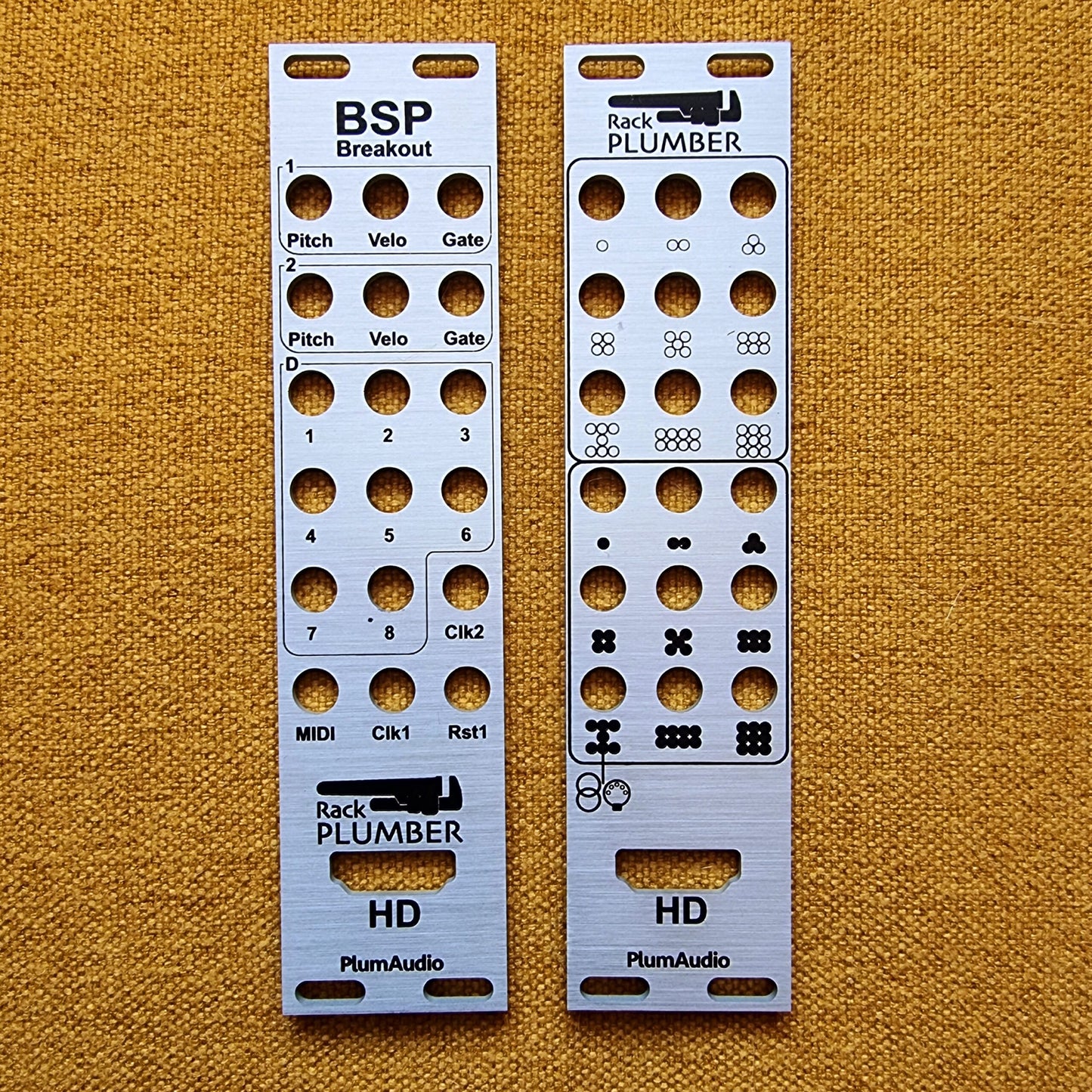 RACK PLUMBER HD/BEAT STEP PRO - brushed silver panel