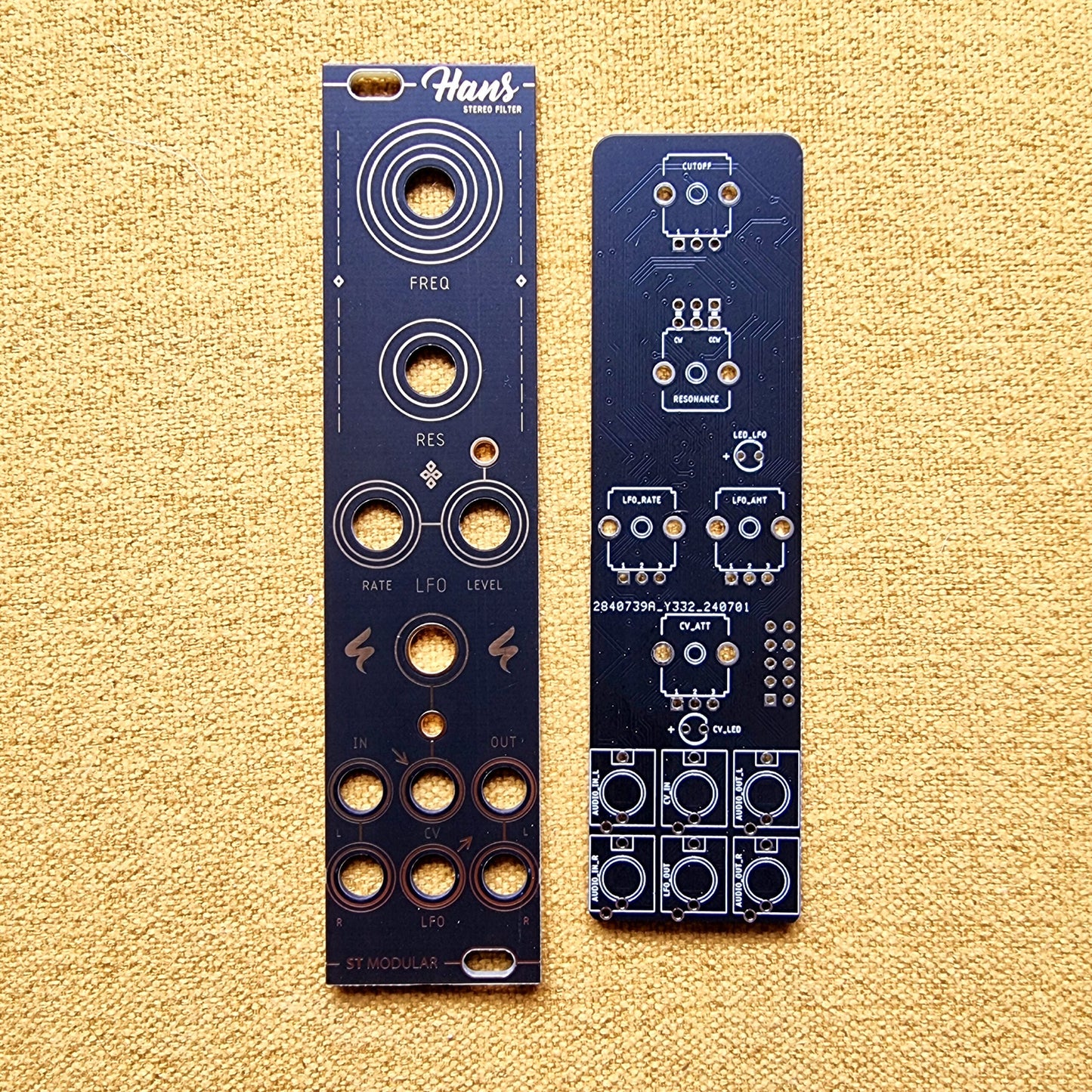 HANS / compact stereo diode-ladder filter and lfo / 6 HP