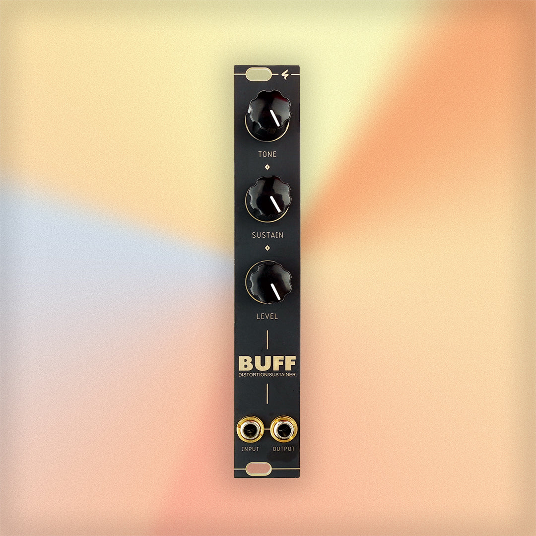 BUFF / analog distortion and sustainer / 4 HP