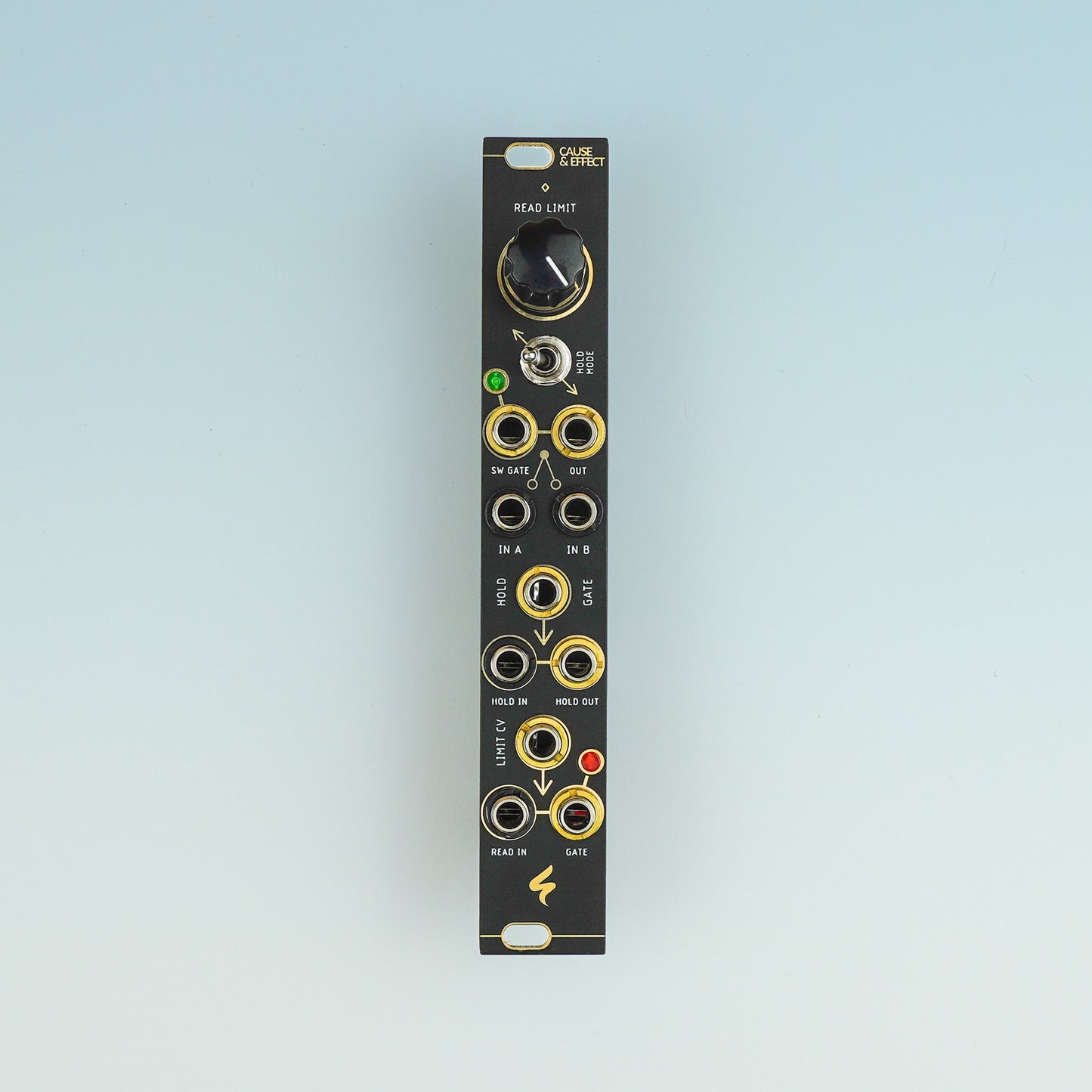 CAUSE & EFFECT 3U  / voltage reader, sample & hold and gate switch / 4 HP