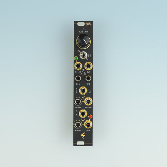 CAUSE & EFFECT 3U  / voltage reader, sample & hold and gate switch / 4 HP