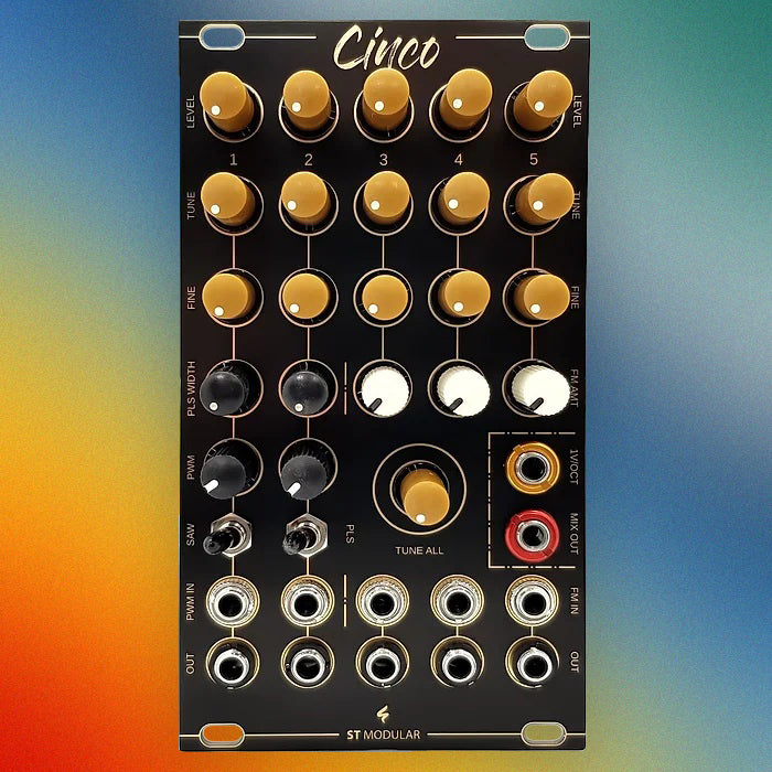 CINCO / five oscillators in a module / 14 HP