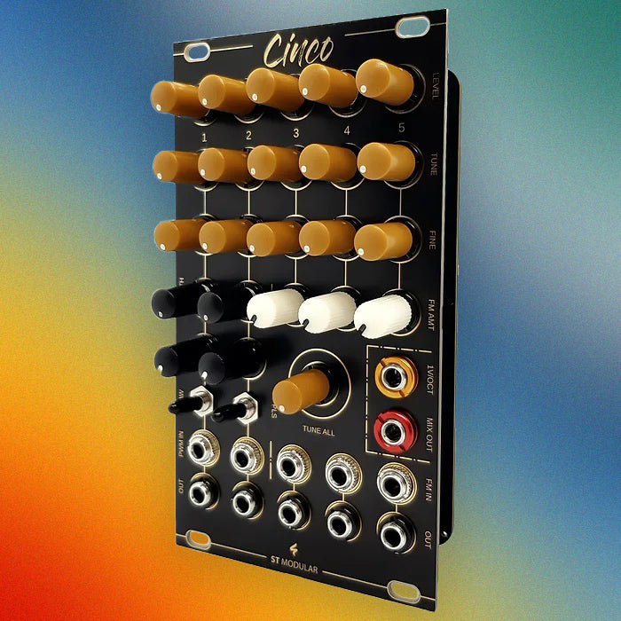 CINCO / five oscillators in a module / 14 HP