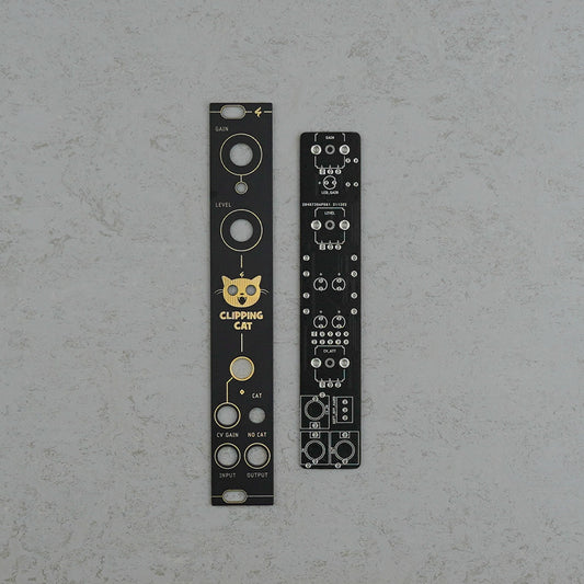 CLIPPING CAT 3U / vactrol distortion with diode clipping & lpg / 4 HP