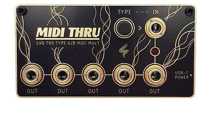MIDI THRU / active 1x5 trs midi thru / 0 HP