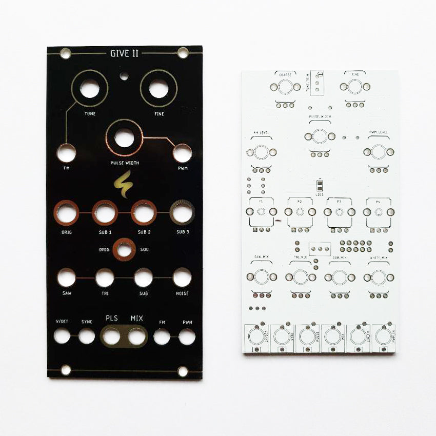 GIVE v2 / classic analog vco with sub-octaves and waveform mixer / 14 HP
