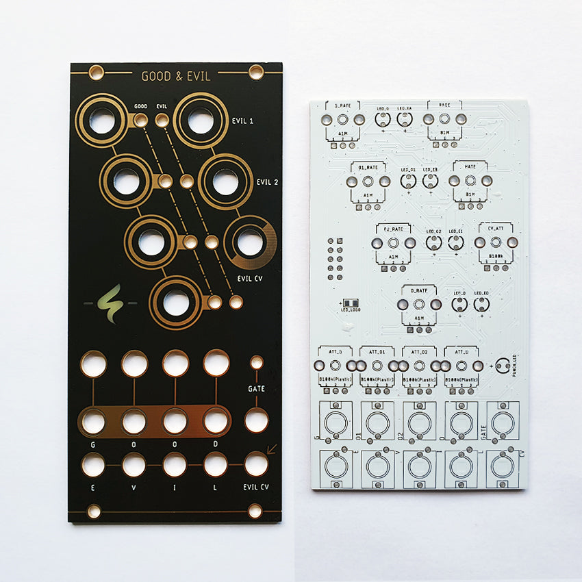 GOOD & EVIL  / chained lfo and random voltage generator / 12 HP