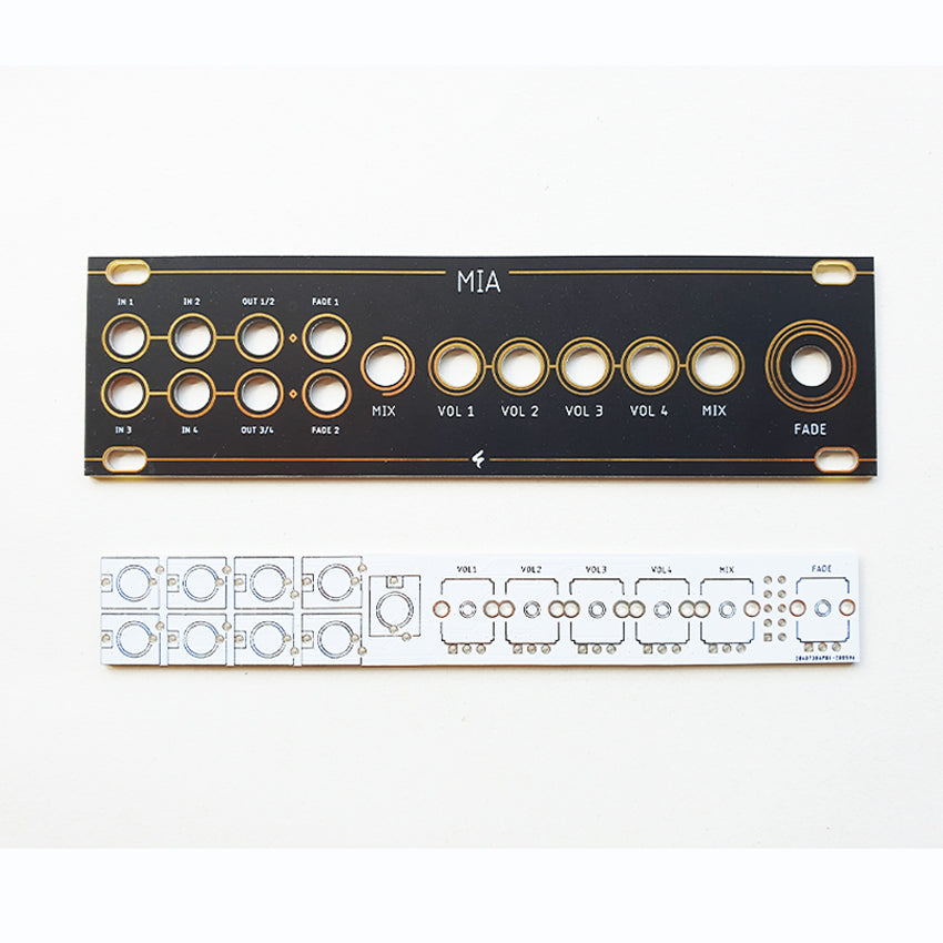 MIA  / 2x2 mixer with fader / 1U Intellijel / 28hp