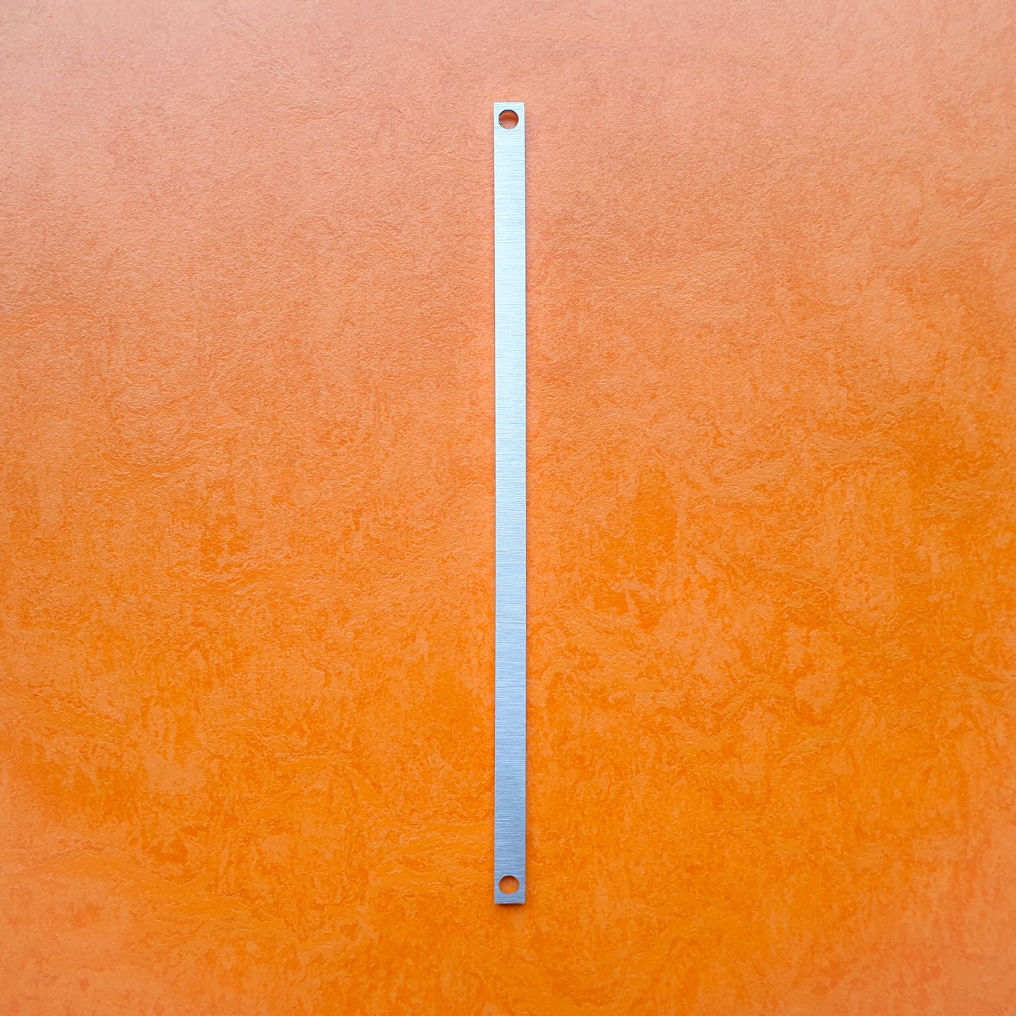1hp blank aluminium panel silver/black