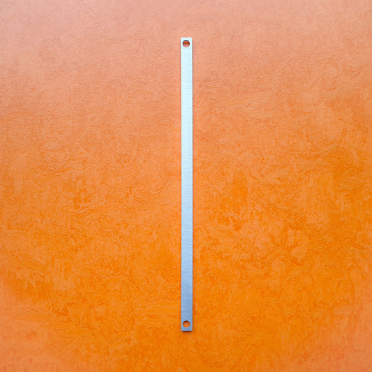 1hp blank aluminium panel silver/black