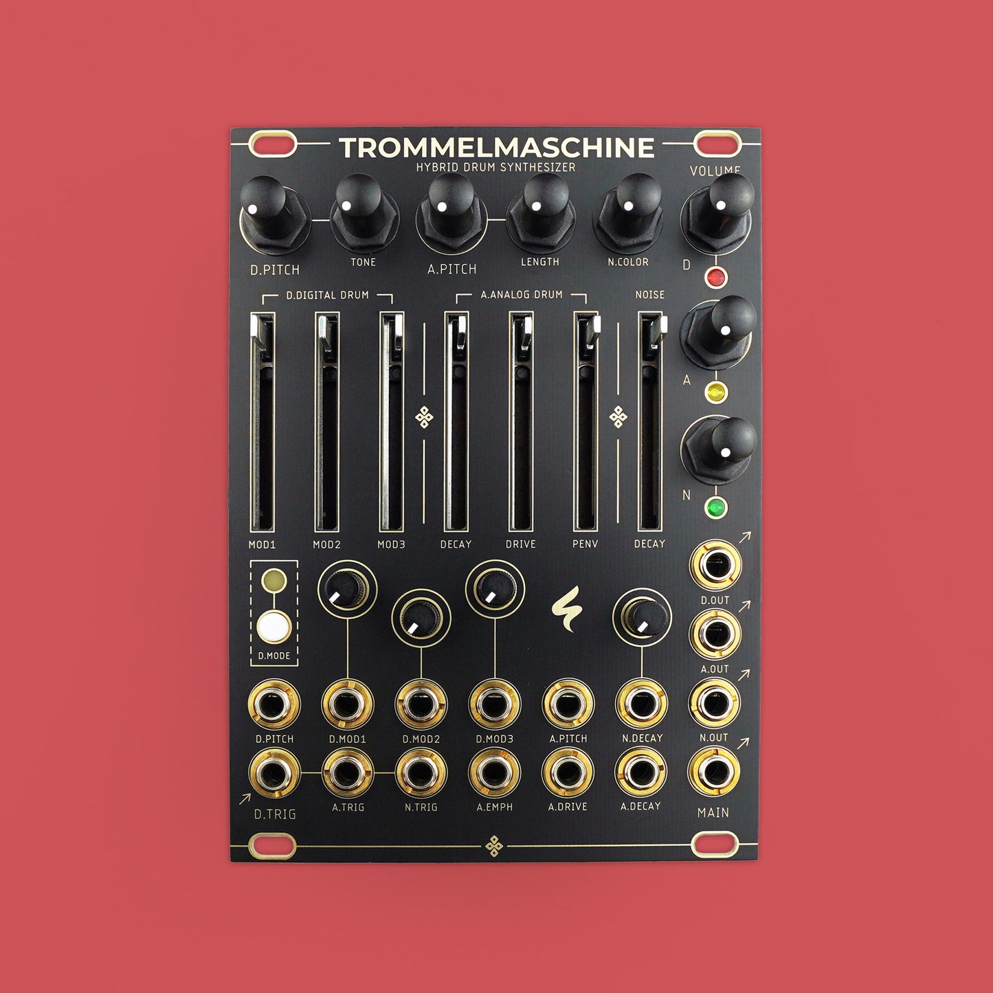 TROMMELMASCHINE / three-voice hybrid drum synthesizer / 18 HP