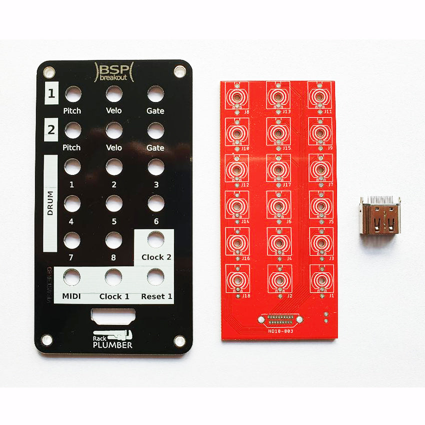 RACK PLUMBER / BEAT STEP PRO - breakout cable box - pcb, fr4 panel & hdmi socket