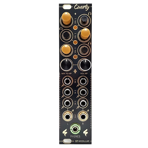 CUERLY / 3-channel stereo mixer with cue / 6 HP