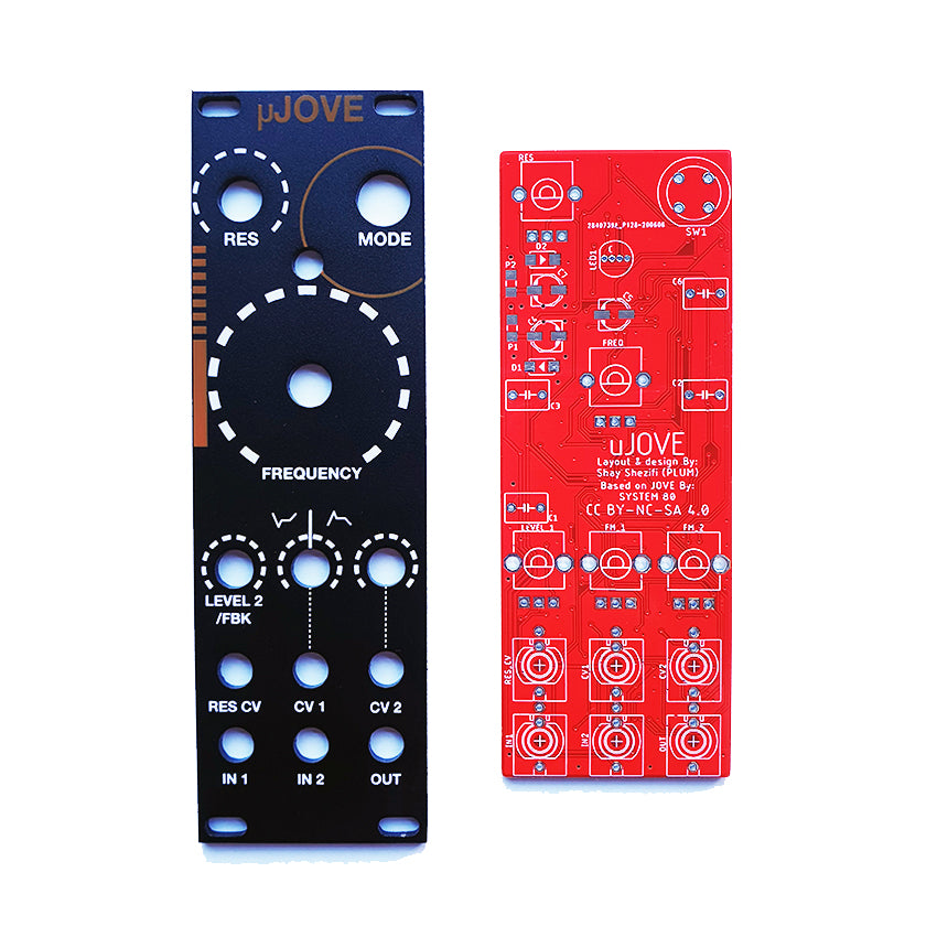 uJOVE / pcb & anodized aluminium panel set