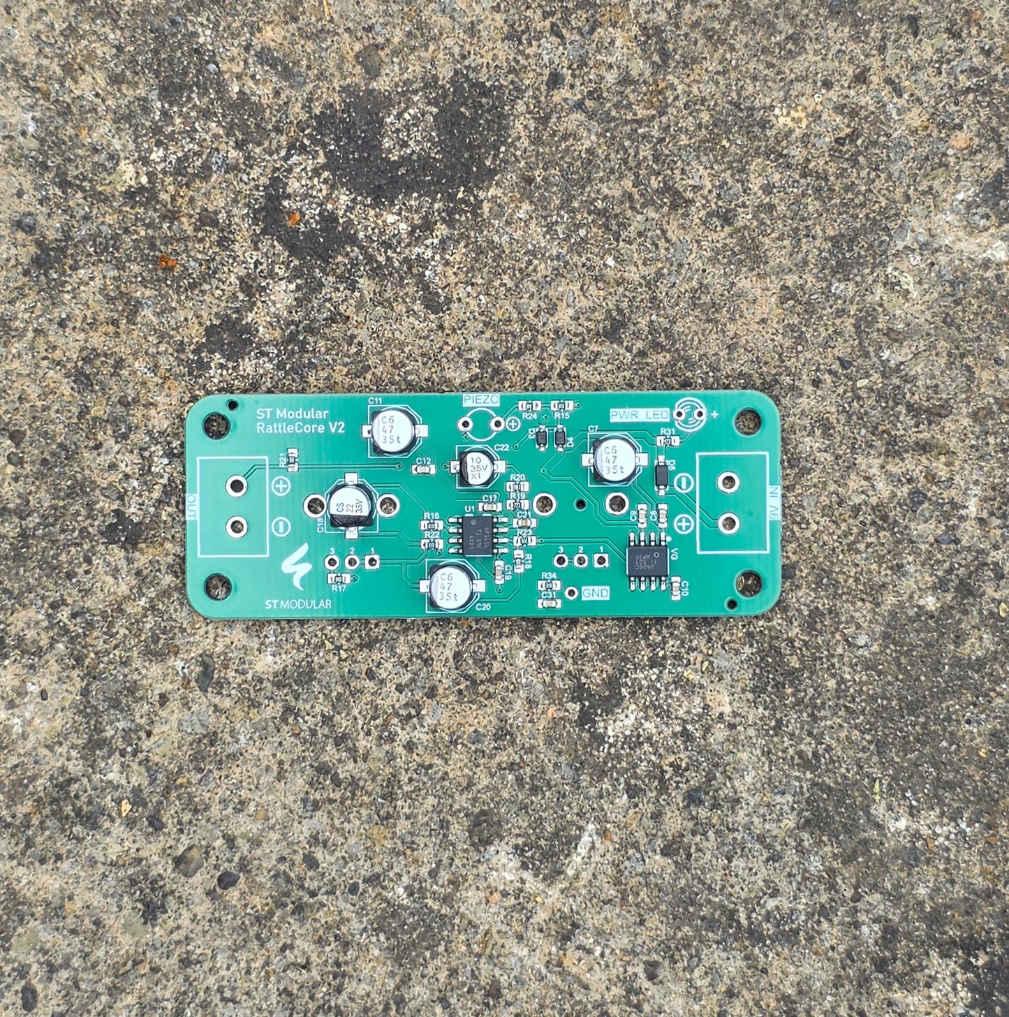 RATTLECORE / piezo pre-amp PCB with high-pass filter / PCB only