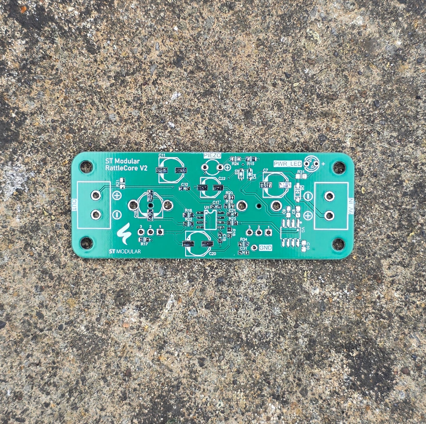 RATTLECORE / piezo pre-amp PCB with high-pass filter / PCB only