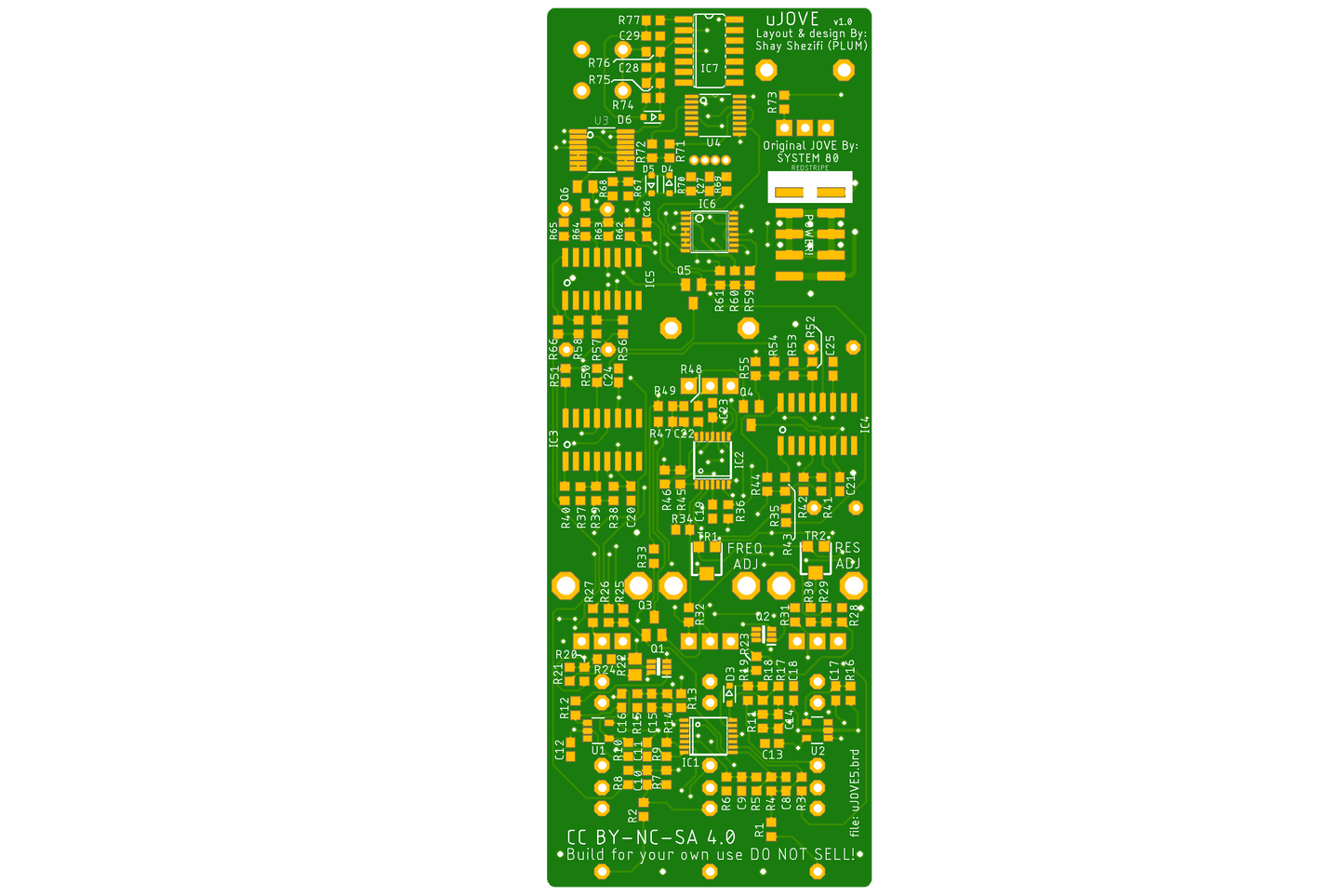 uJOVE / pcb & anodized aluminium panel set