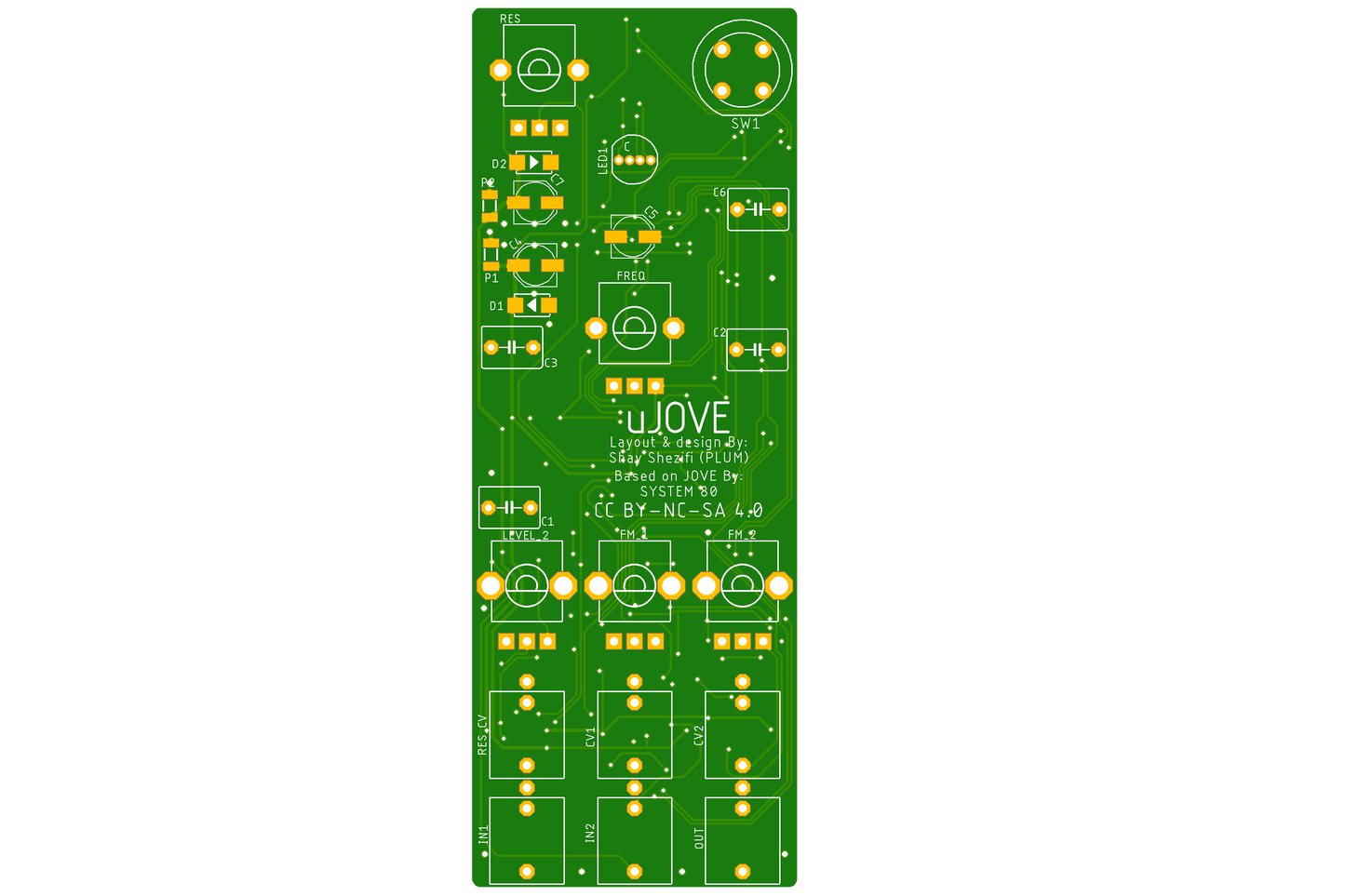 uJOVE / pcb & anodized aluminium panel set